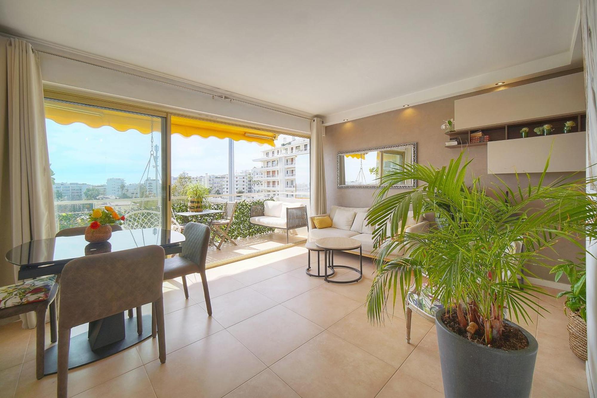 Frgk "Etoile Du Sud Terrasse Vue Mer Palm Beach" カンヌ エクステリア 写真