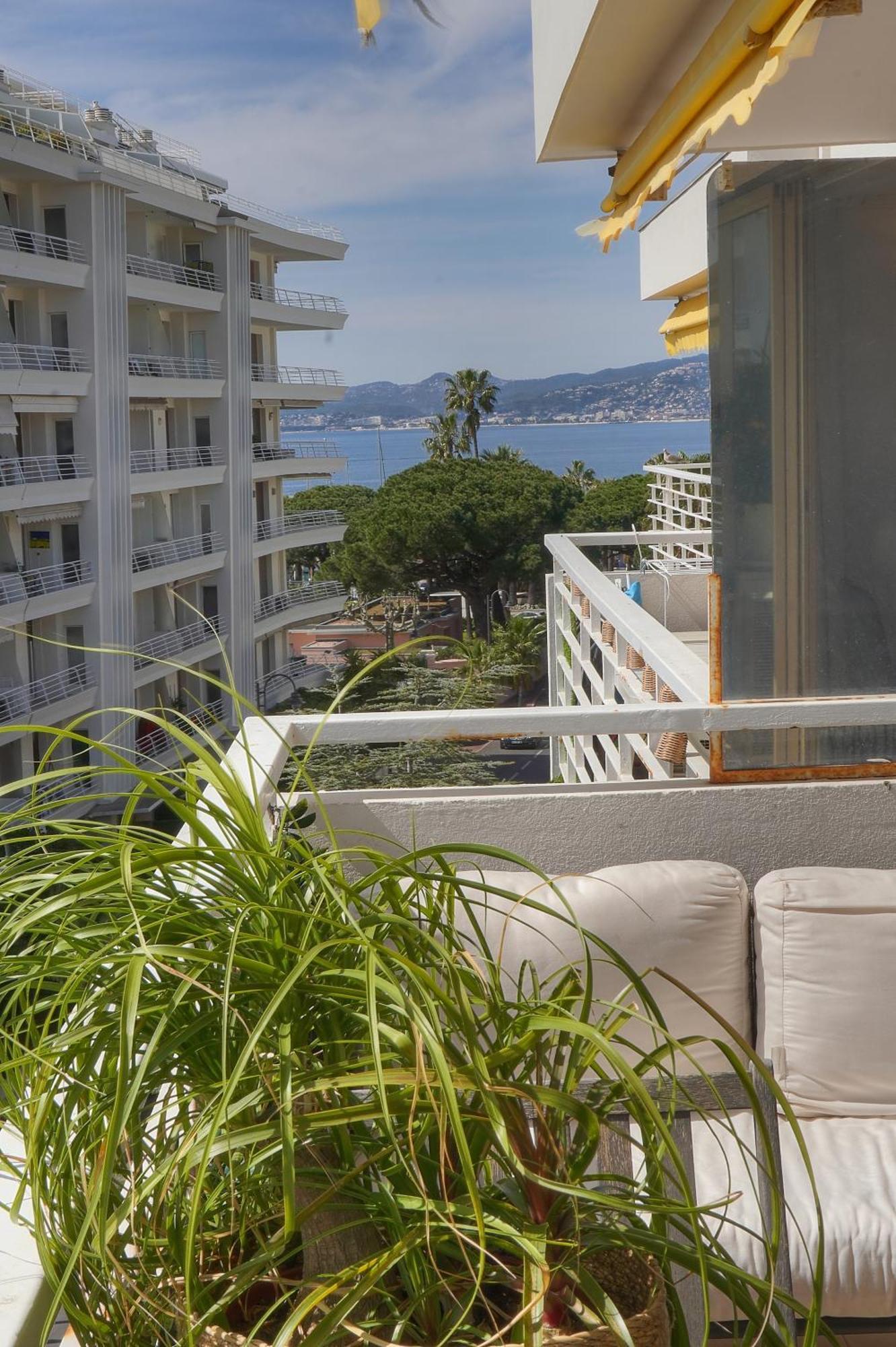 Frgk "Etoile Du Sud Terrasse Vue Mer Palm Beach" カンヌ エクステリア 写真